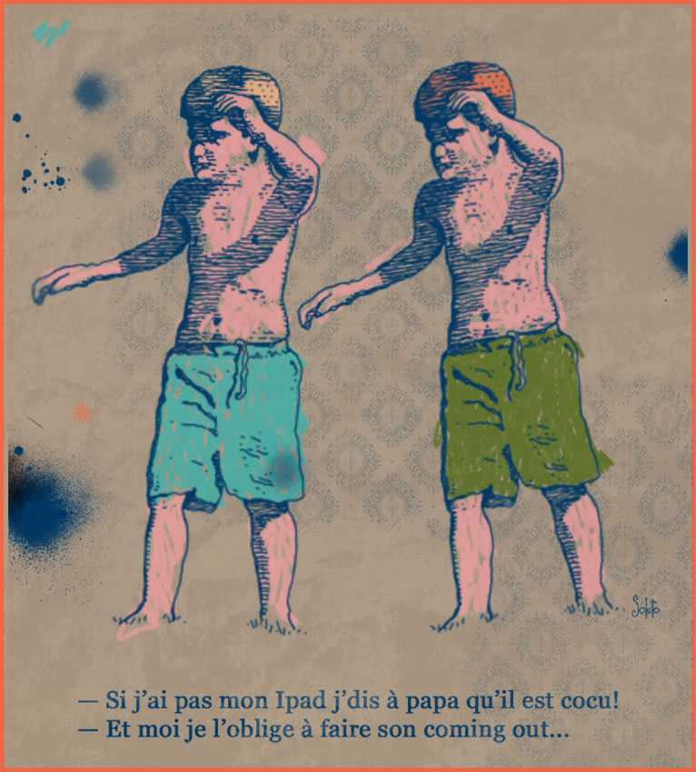 Soluto tendresse garçon sottise dessin