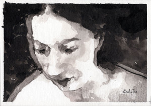 Lavis d'encre de Chine, 15 cm x 20 cm, 2026