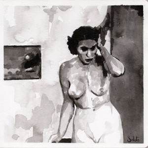 Lavis d'encre de Chine, 20 cm x 20 cm, 2026