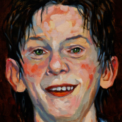 Le Moineau de la Bastille, Oil on paper, 40 cm x 70 cm, 2025 - Couverture r&eacute;alis&eacute;e pour le roman de Jean-Marc Royon publi&eacute; chez Esquif